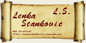 Lenka Stanković vizit kartica